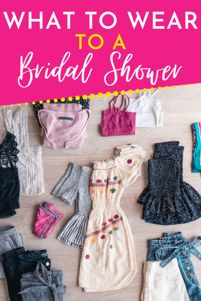 what to wear to a bridal shower with picture of clothes